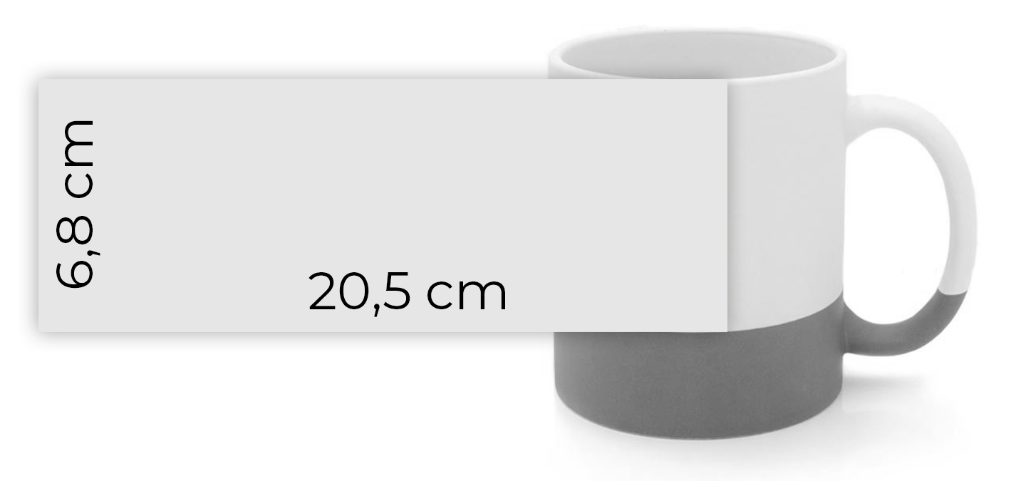 hrnček s tmavým spodkom rozmery